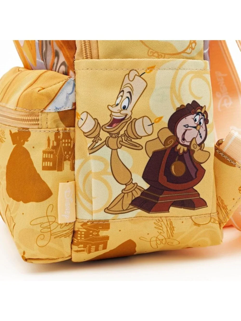 Beauty and the Beast Belle Mini Nylon Daypack - 13” Cute Backpack for Kids